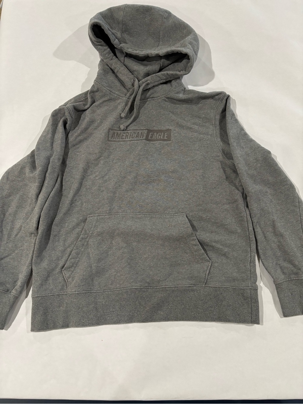 American Eagle Outfitters Gray Pullover Hoodie with Front Pocket
